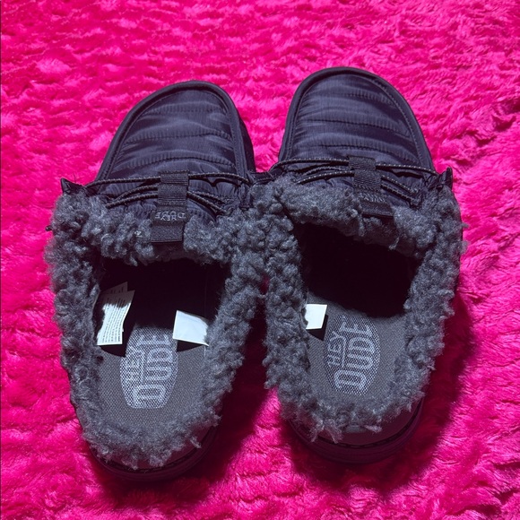 Hey Dude Charcoal Fur-Lined Slip-Ons - Picture 2 of 5